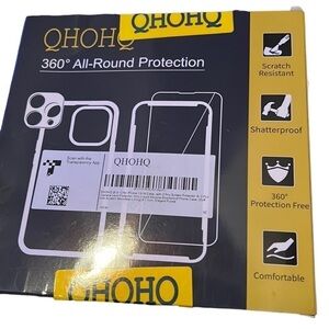 QHOHQ 360 ALL AROUND PROTECTION FOR 13 & 14 IPHONE NEW PURPLE